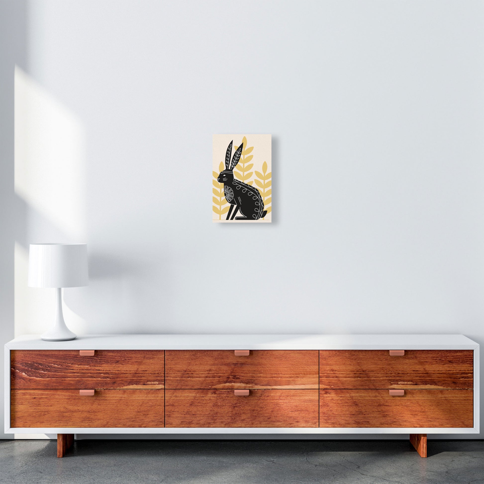 Bunny's Natural Habitat Art Print by Jason Stanley A4 Canvas