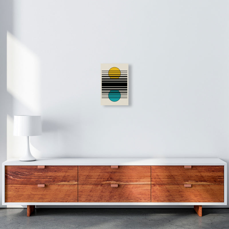 Geometric Suns III Art Print by Jason Stanley A4 Canvas