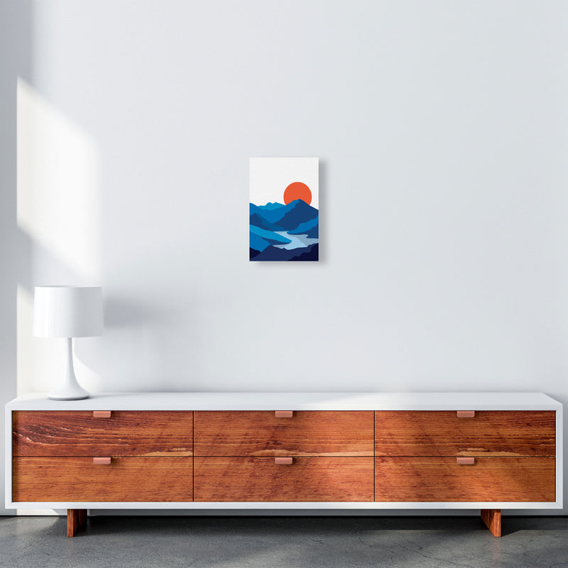 Japanese Mountain Art Print by Jason Stanley A4 Canvas