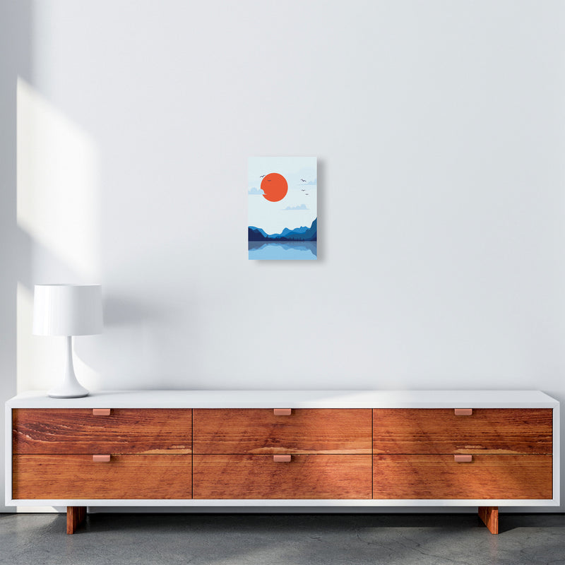 Japanese Sunset Art Print by Jason Stanley A4 Canvas