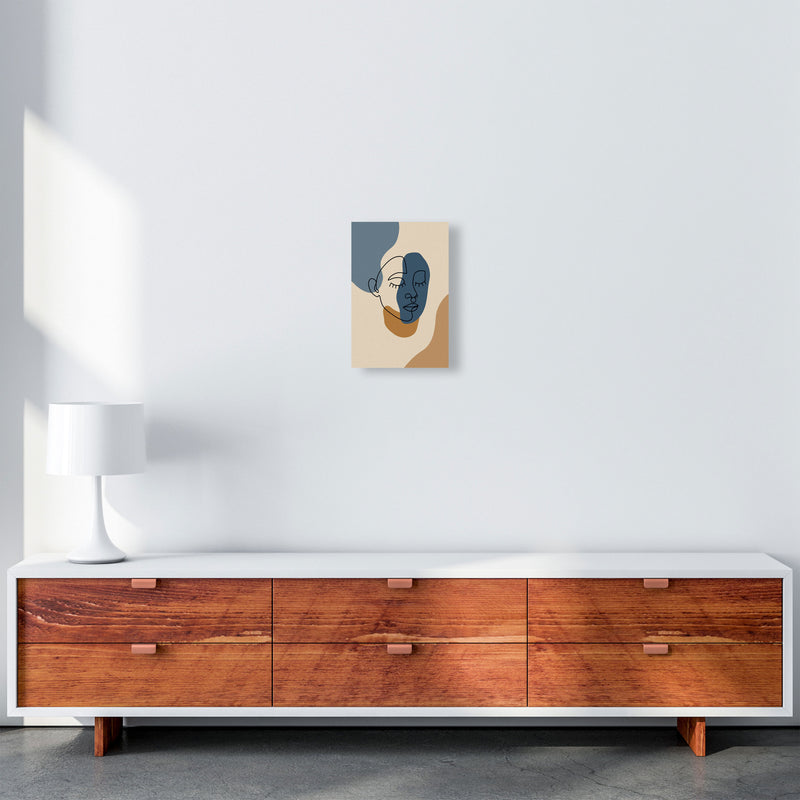 Abstract Face Art Print by Jason Stanley A4 Canvas