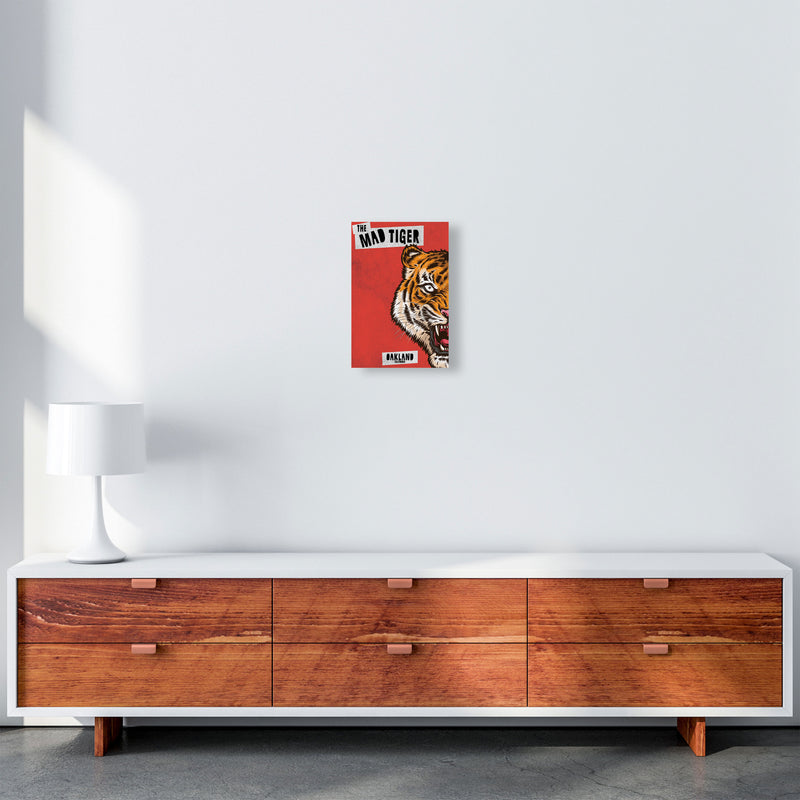 The Mad Tiger Art Print by Jason Stanley A4 Canvas