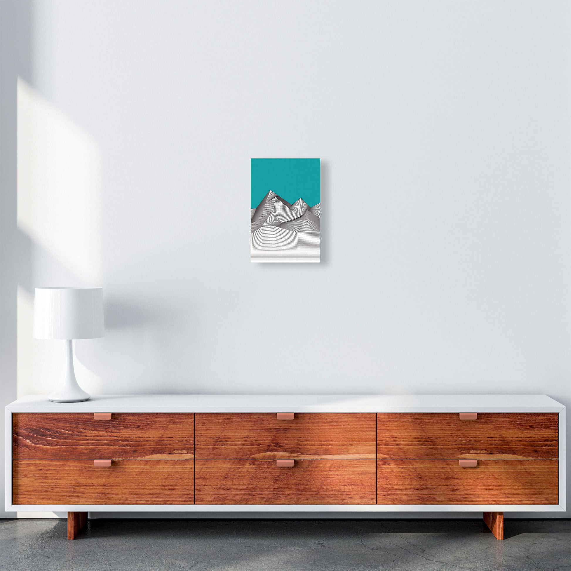 Blue Mountain Art Print by Jason Stanley A4 Canvas