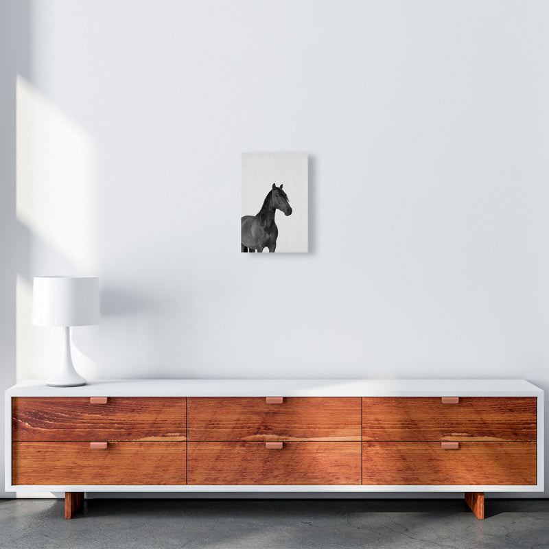 The Dark Horse Rides At Night Art Print by Jason Stanley A4 Canvas
