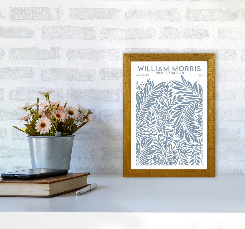 William Morris Print Exibition White Art Print by Jason Stanley A4 Print Only