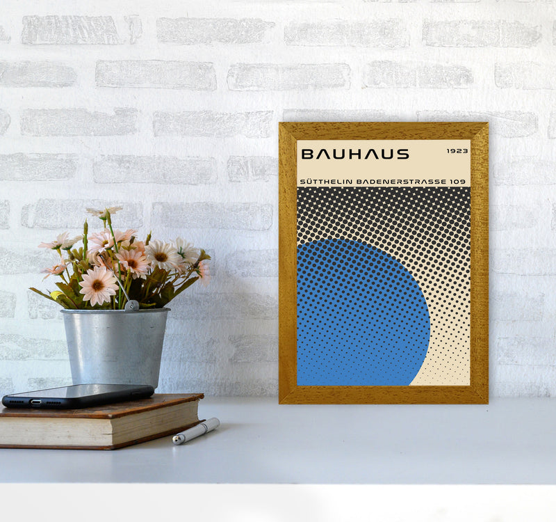 Bauhaus Geometric Blue Vibe II Art Print by Jason Stanley A4 Print Only
