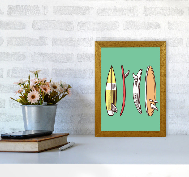 Vintage Surfboard Collection Art Print by Jason Stanley A4 Print Only