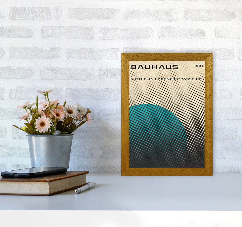 Bauhaus Geometric Teal Vibe Art Print by Jason Stanley A4 Print Only