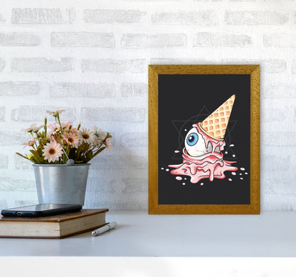 Strawberry Eyeball Icecream Art Print by Jason Stanley A4 Print Only