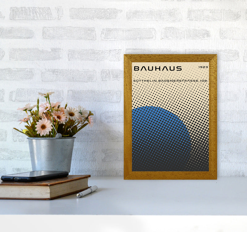 Bauhaus Geometric Blue Vibe Art Print by Jason Stanley A4 Print Only
