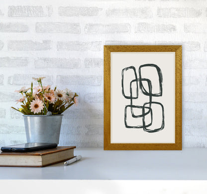 Modern Abstract Shapes 3 Art Print by Jason Stanley A4 Print Only