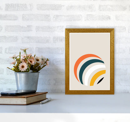 Retro Geometric Circle 1 Art Print by Jason Stanley A4 Print Only