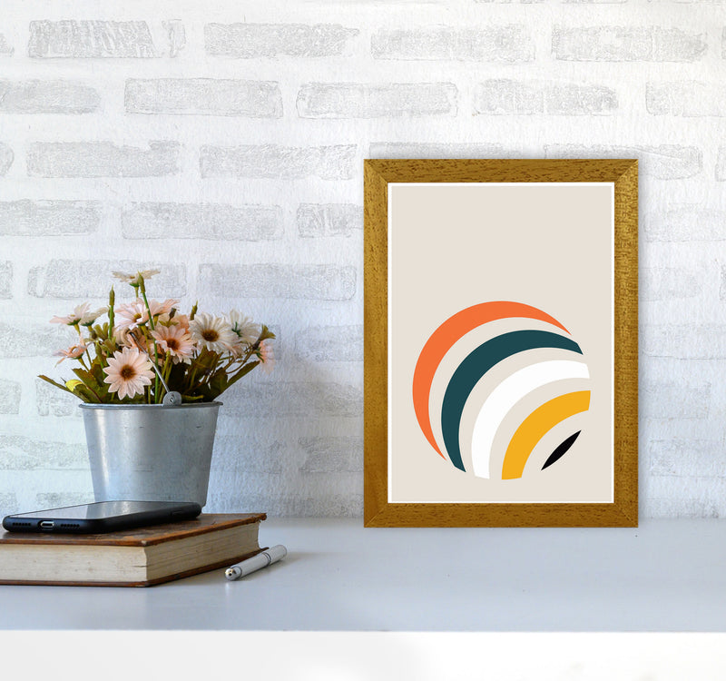 Retro Geometric Circle 1 Art Print by Jason Stanley A4 Print Only