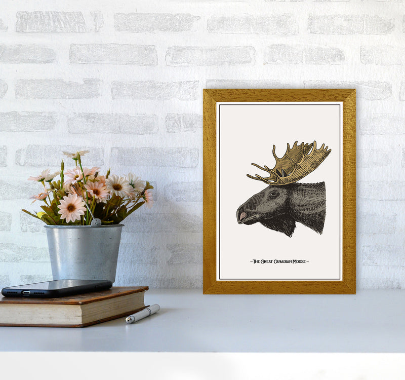 The Great Canadian Moose Art Print by Jason Stanley A4 Print Only