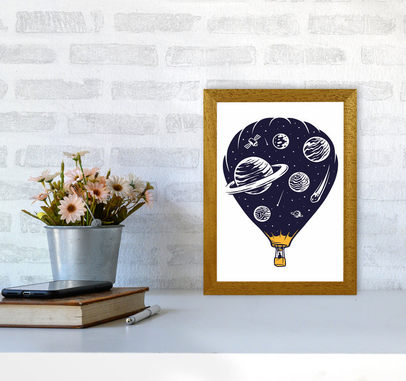 Hot Air Baloon Universe Art Print by Jason Stanley A4 Print Only