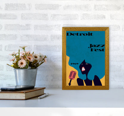 Detroit Jazz Fest 1969 Art Print by Jason Stanley A4 Print Only