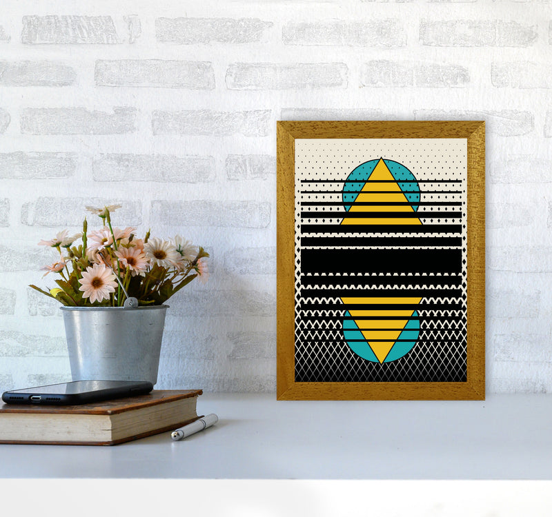 Geometric Suns Pattern Art Print by Jason Stanley A4 Print Only