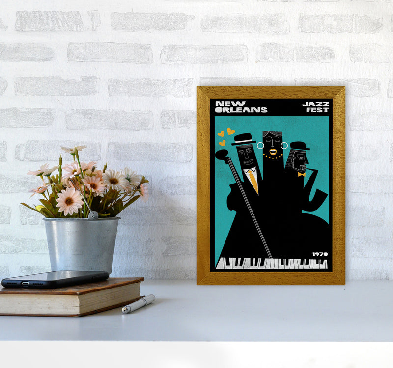 New Orleans Jazz Fest Art Print by Jason Stanley A4 Print Only