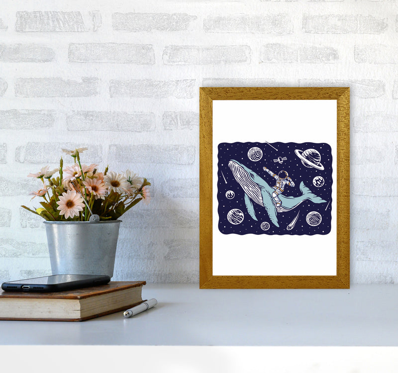 Galactic Whale Rider Art Print by Jason Stanley A4 Print Only