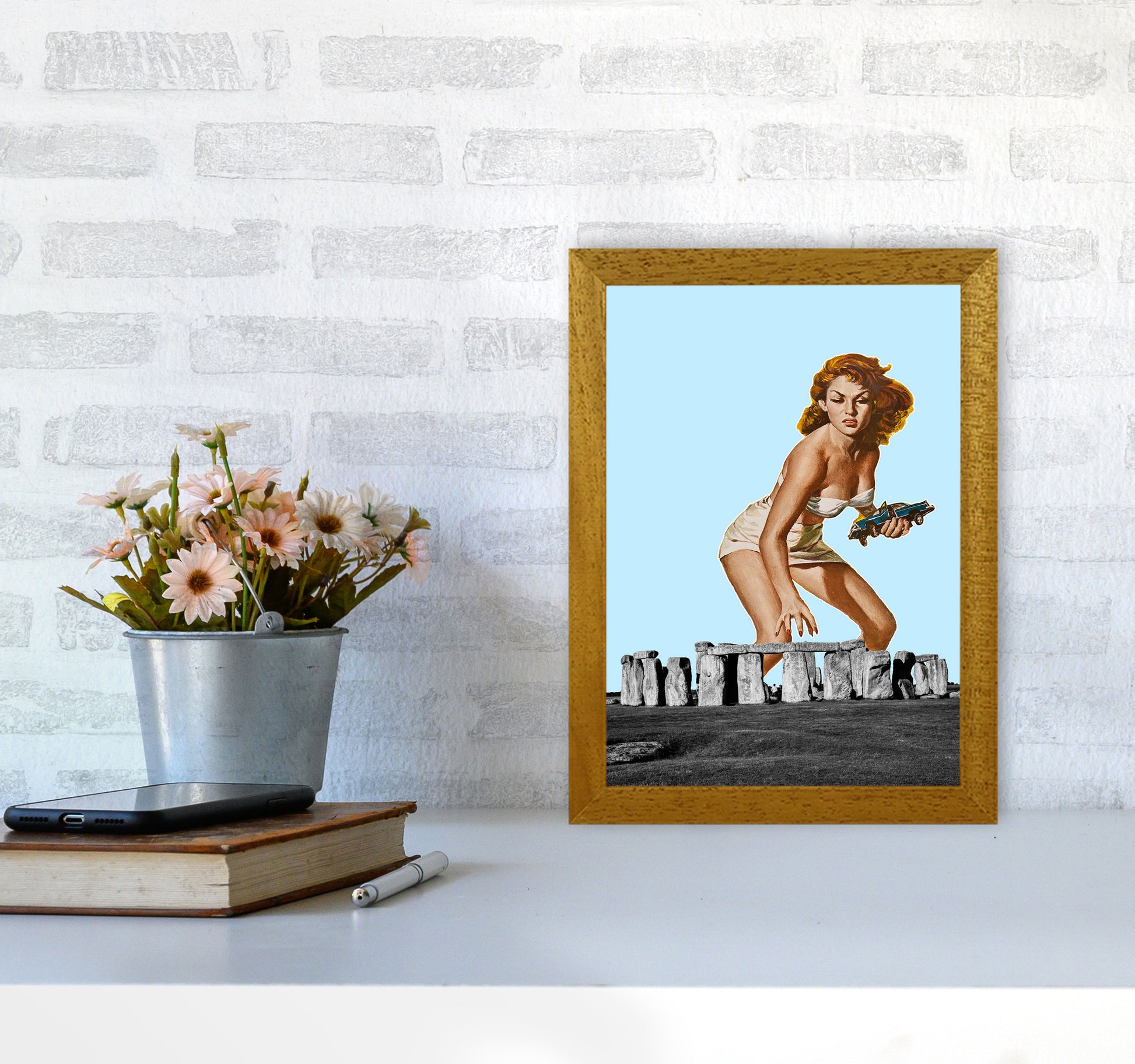 Attack On Stonehenge Art Print by Jason Stanley A4 Print Only