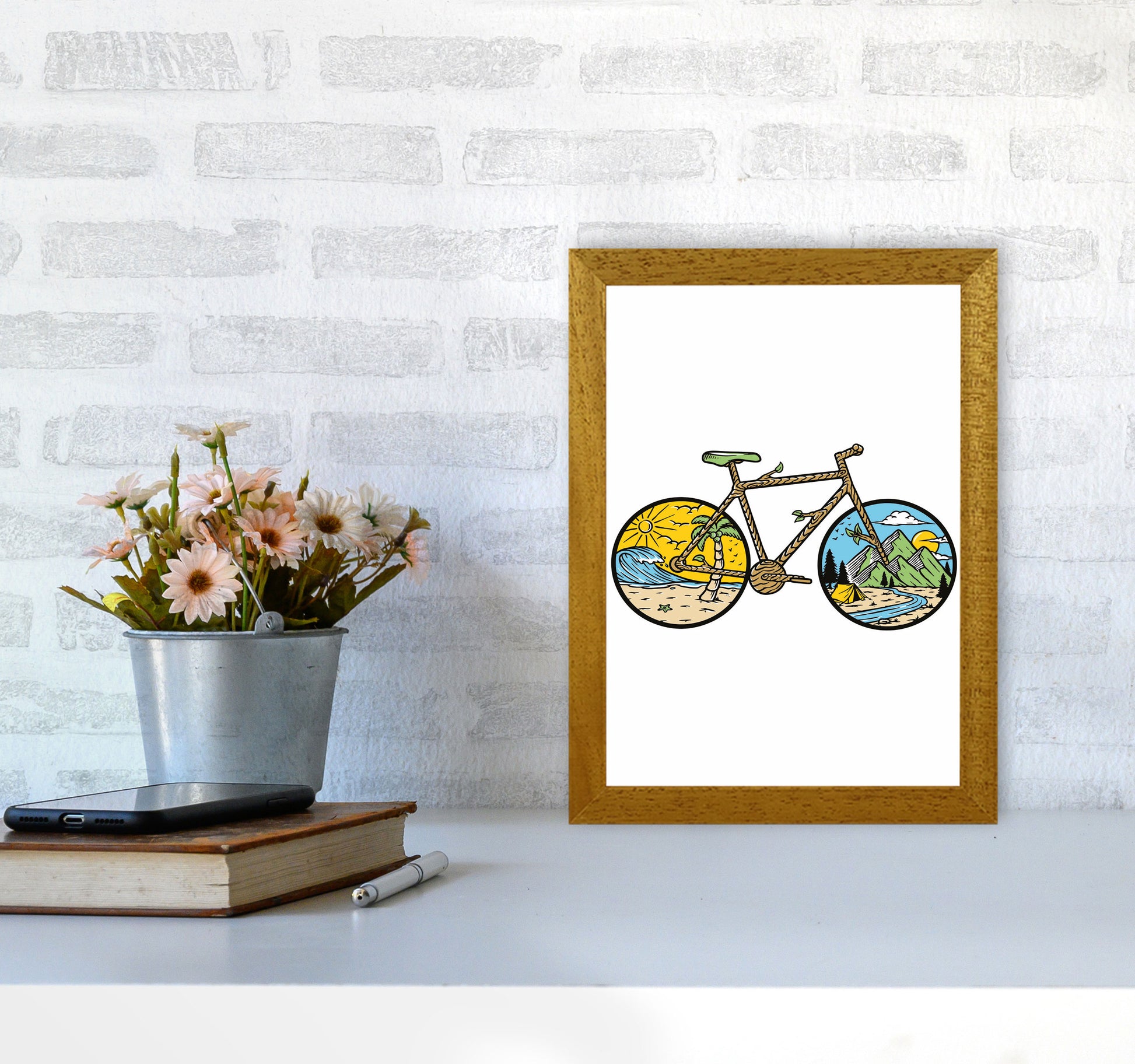 Best Bike Ride Ever Art Print by Jason Stanley A4 Print Only