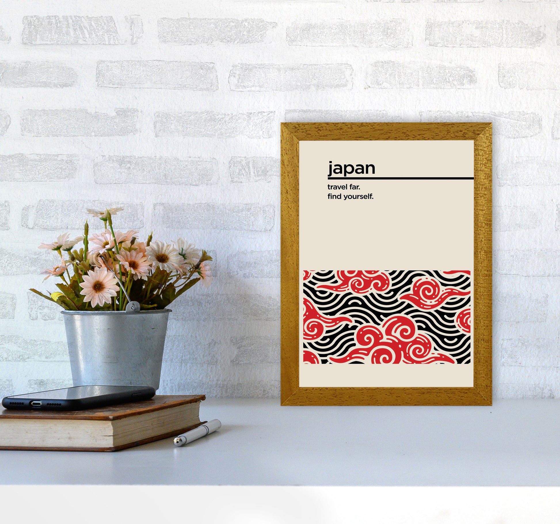Japan Find Yourself Art Print by Jason Stanley A4 Print Only