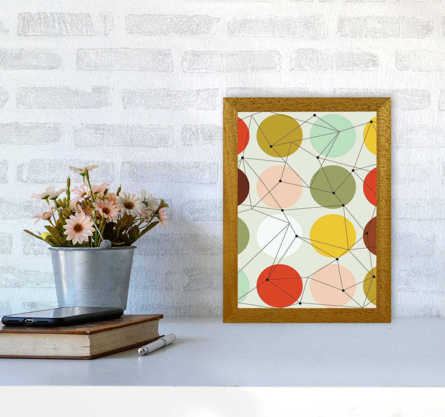 Geometry On Circles Art Print by Jason Stanley A4 Print Only