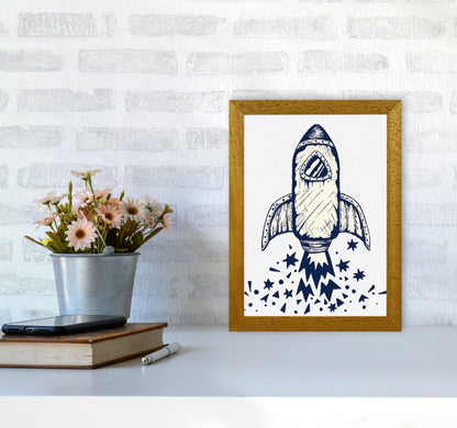 5-4-3-2-1-Blastoff Art Print by Jason Stanley A4 Print Only