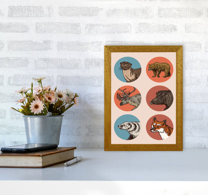 Animal Circles II Art Print by Jason Stanley A4 Print Only