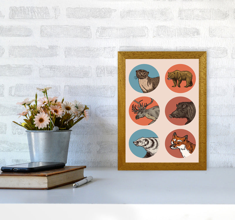 Animal Circles II Art Print by Jason Stanley A4 Print Only