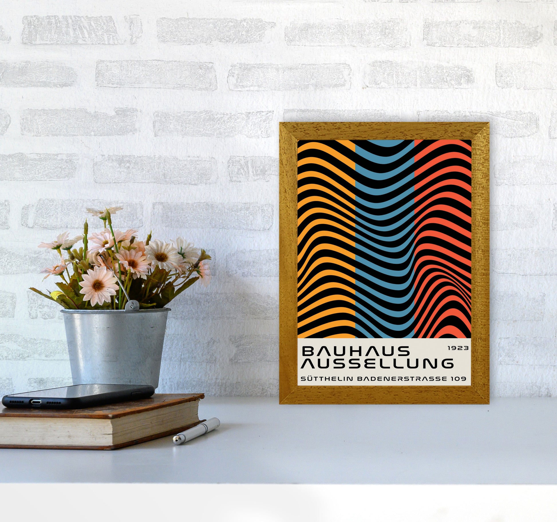 Bauhaus Tri-Color Art Print by Jason Stanley A4 Print Only
