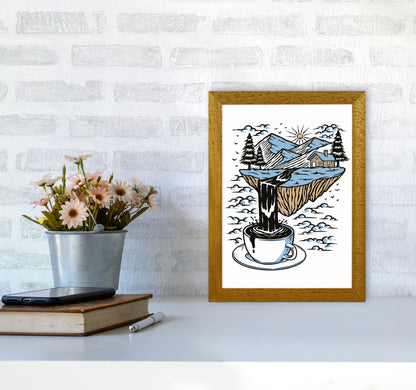 The River Flows Art Print by Jason Stanley A4 Print Only