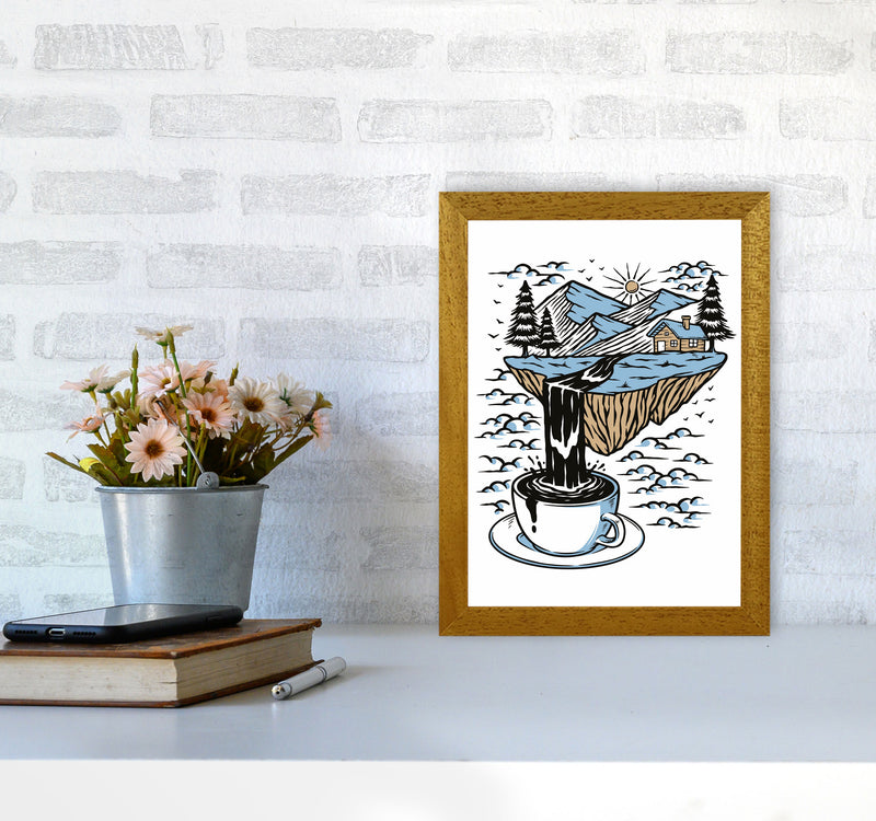 The River Flows Art Print by Jason Stanley A4 Print Only