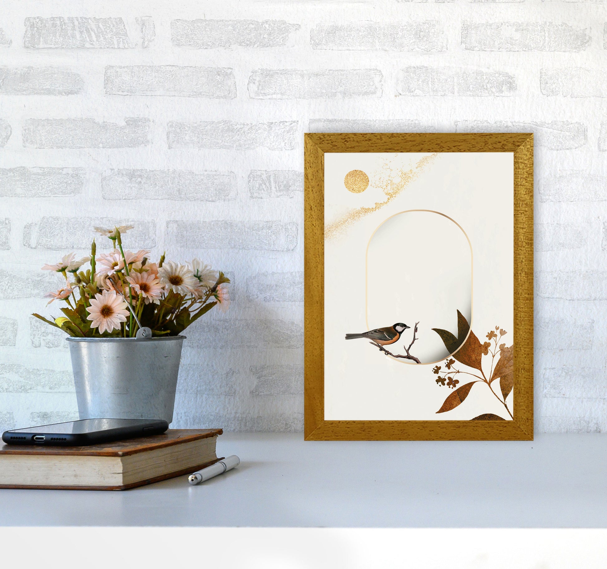 Bird On A Branch Art Print by Jason Stanley A4 Print Only