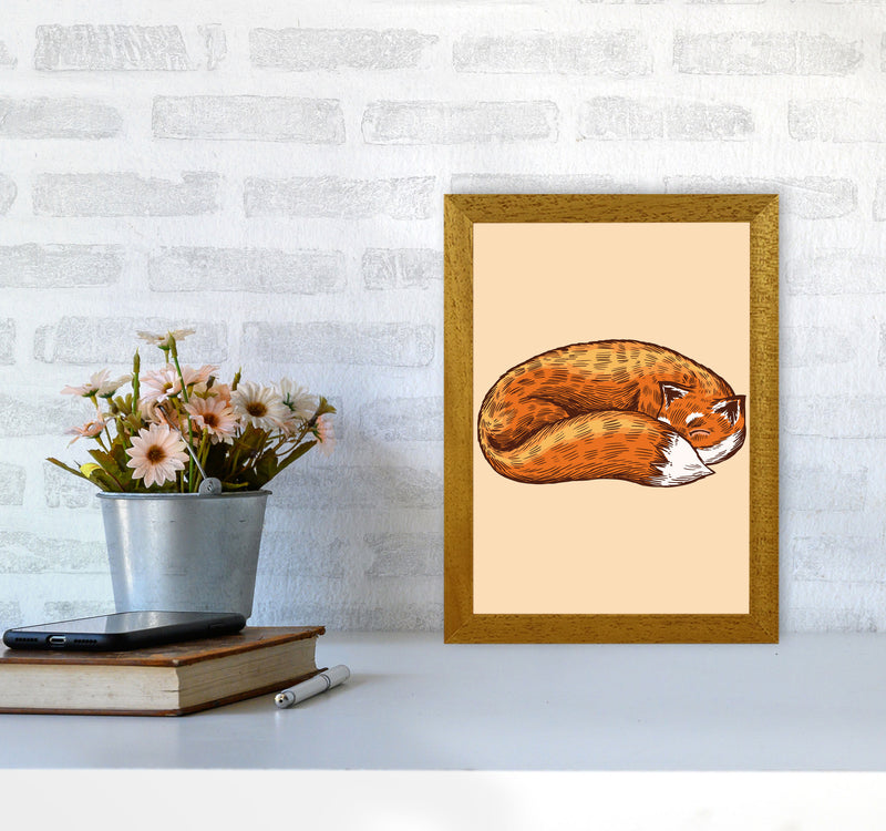 The Sleeping Fox Art Print by Jason Stanley A4 Print Only