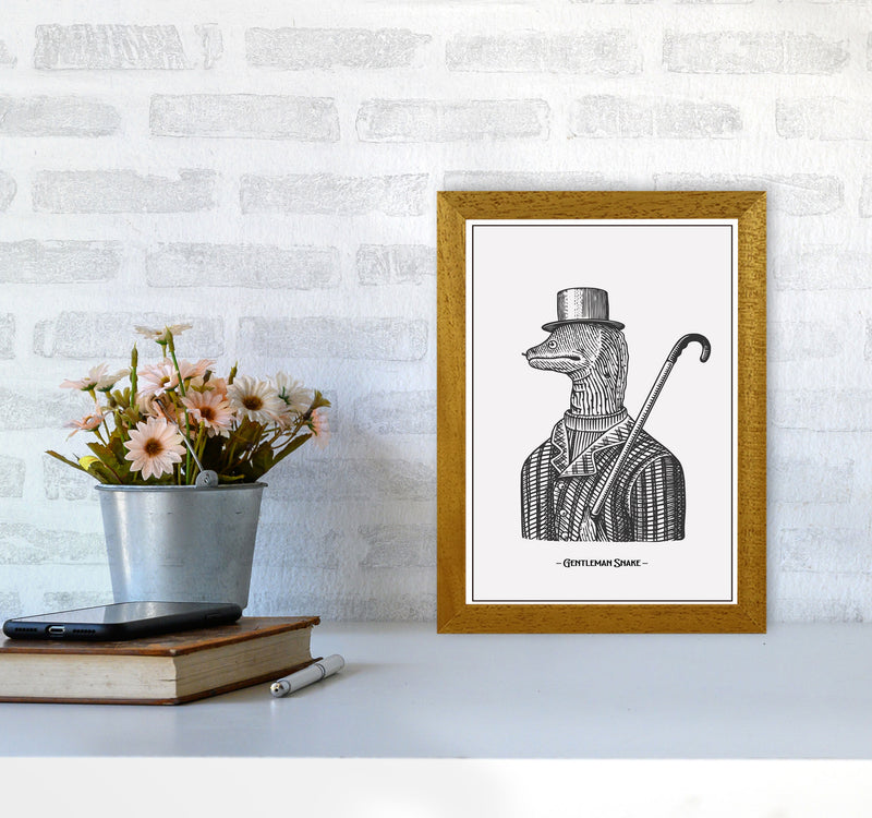 Gentlemen Snake Art Print by Jason Stanley A4 Print Only