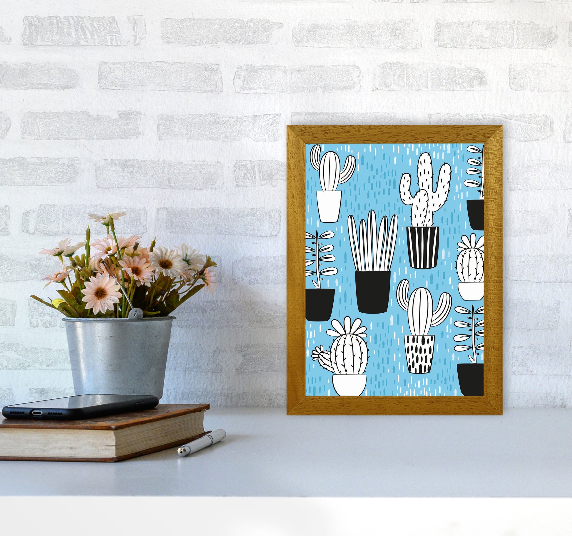 Cactus Vibes #1 Art Print by Jason Stanley A4 Print Only