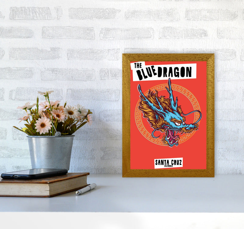 The Blue Dragon Art Print by Jason Stanley A4 Print Only