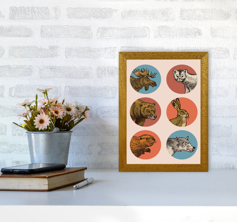 Animal Circles Art Print by Jason Stanley A4 Print Only