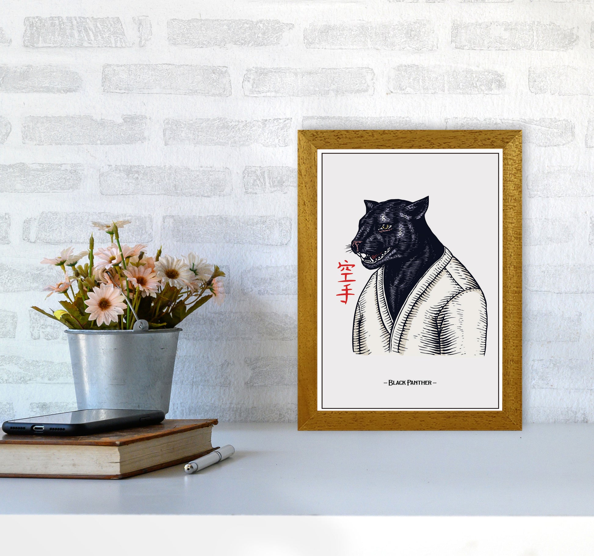 Black Panther Art Print by Jason Stanley A4 Print Only