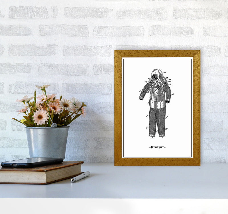 Diving Suit Art Print by Jason Stanley A4 Print Only