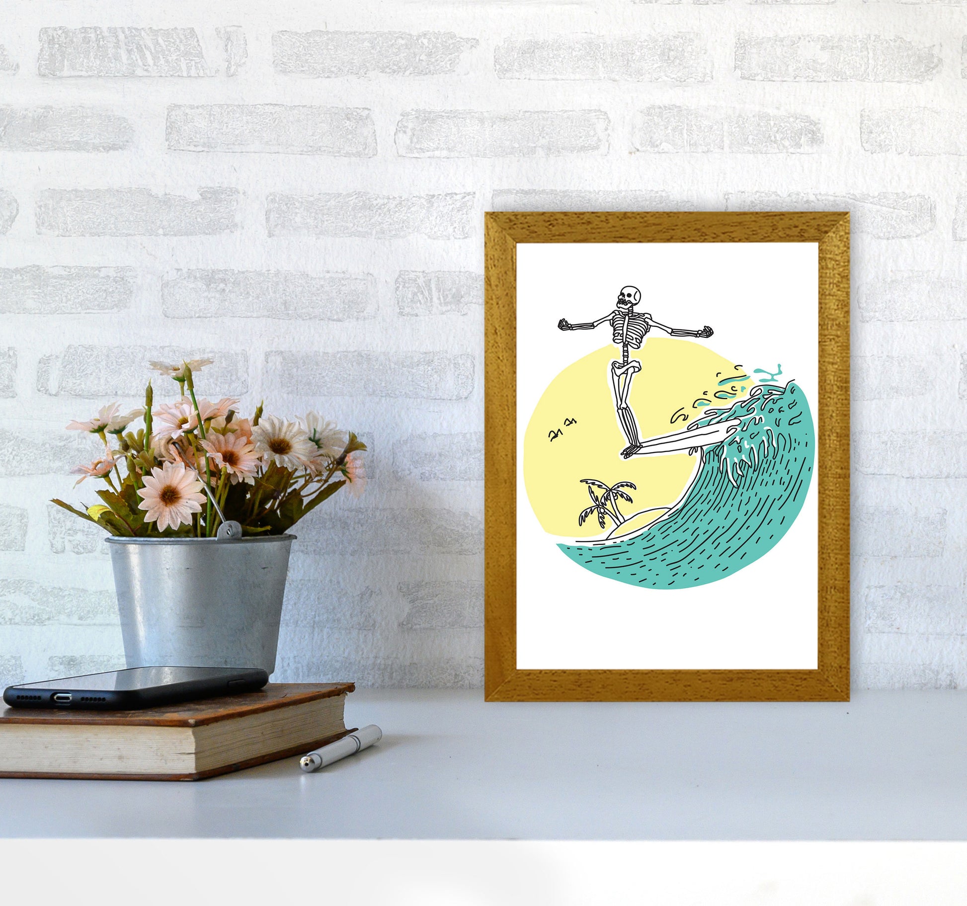 Hang 10 Zen Art Print by Jason Stanley A4 Print Only