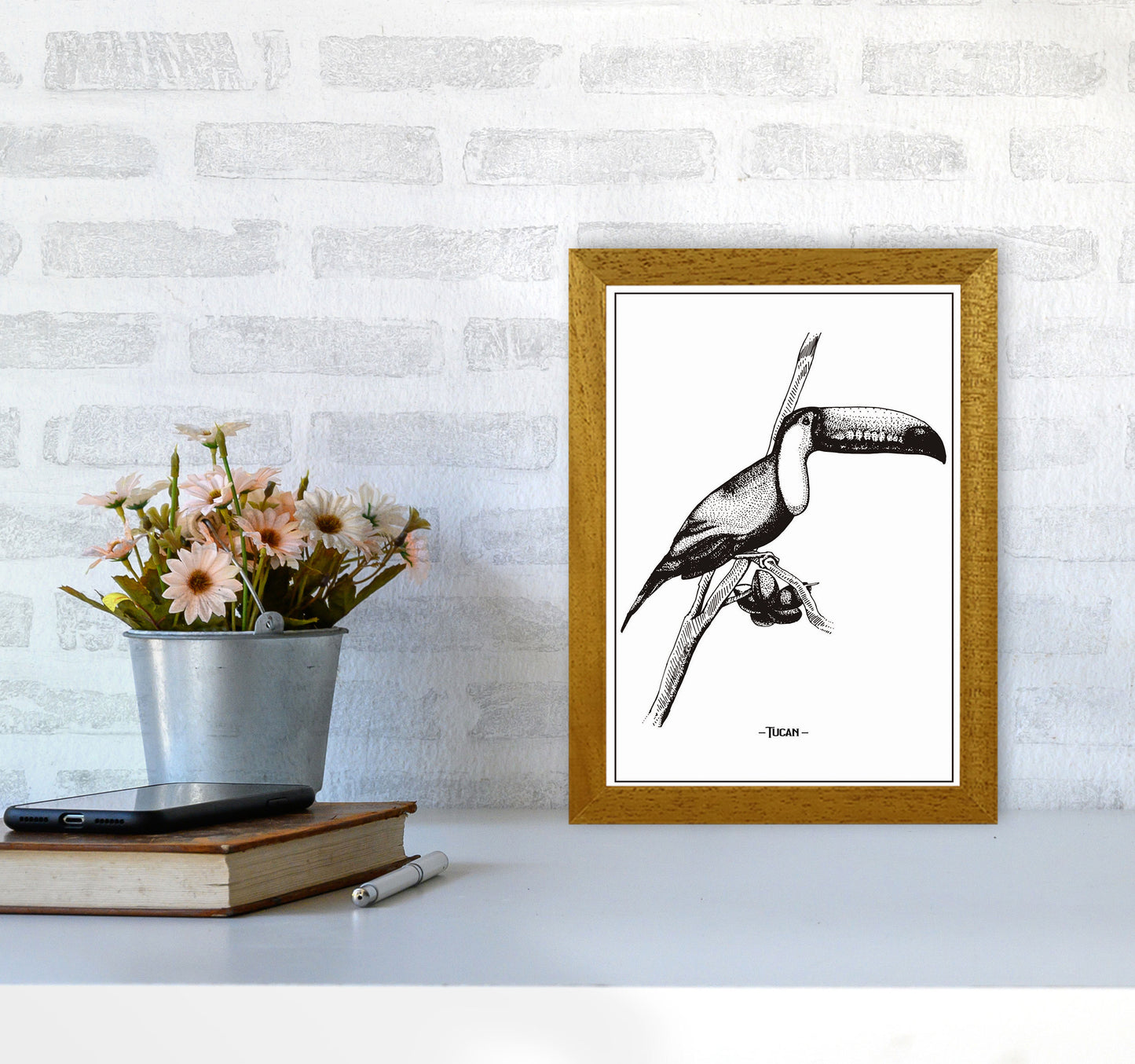 Tucan Art Print by Jason Stanley A4 Print Only