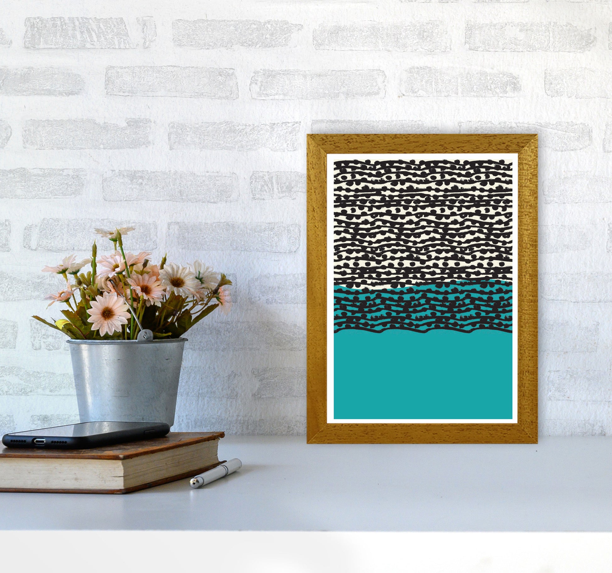 Blue Vibe Art Print by Jason Stanley A4 Print Only