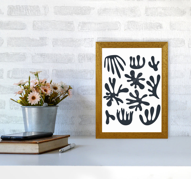Minimal Abstract Algae I Art Print by Jason Stanley A4 Print Only
