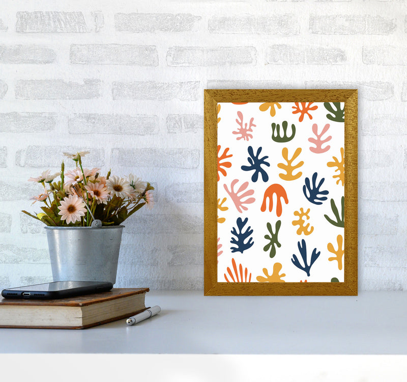 Minimal Abstract Algae IIII Art Print by Jason Stanley A4 Print Only