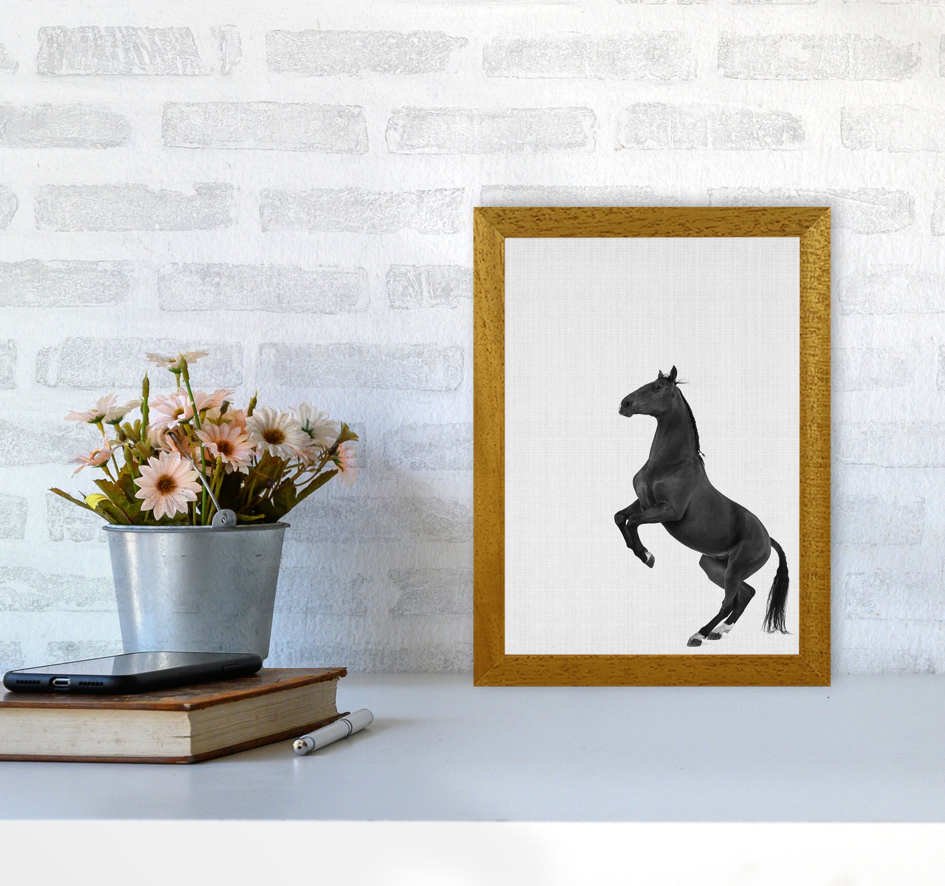 The Dark Horse Rides At Night #2 Art Print by Jason Stanley A4 Print Only