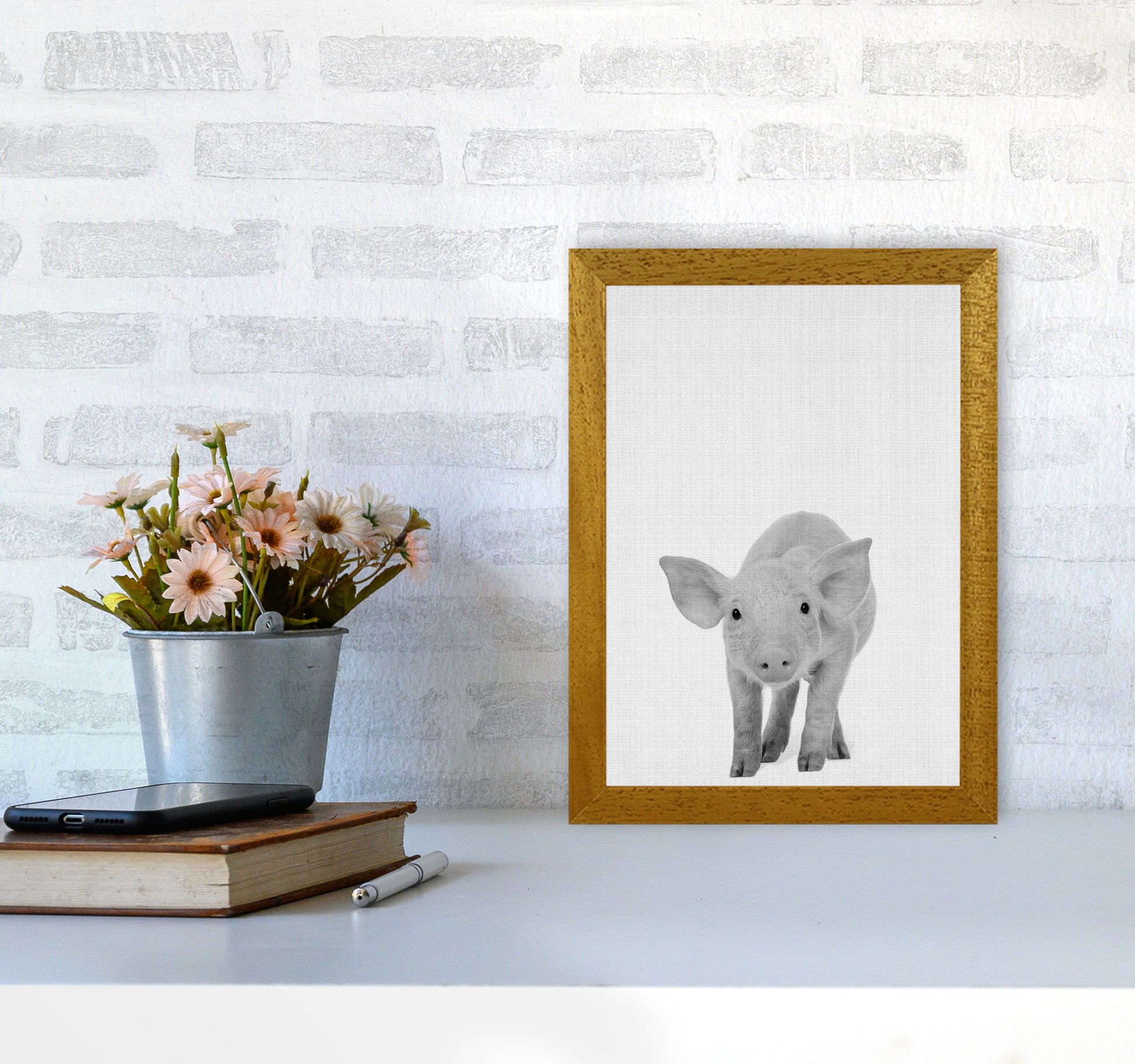 The Cutest Pig Art Print by Jason Stanley A4 Print Only