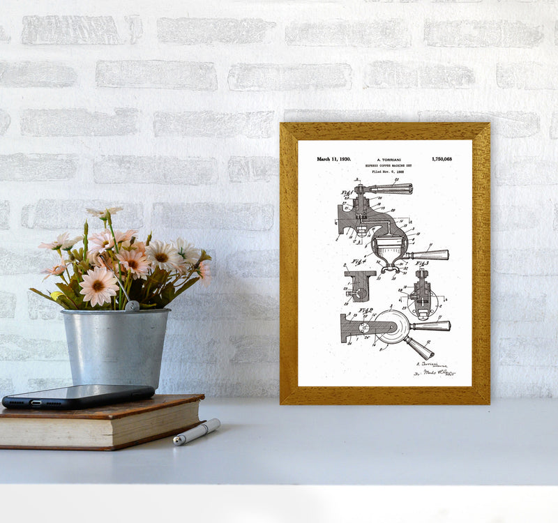 Espresso Coffee Machine Patent Art Print by Jason Stanley A4 Print Only