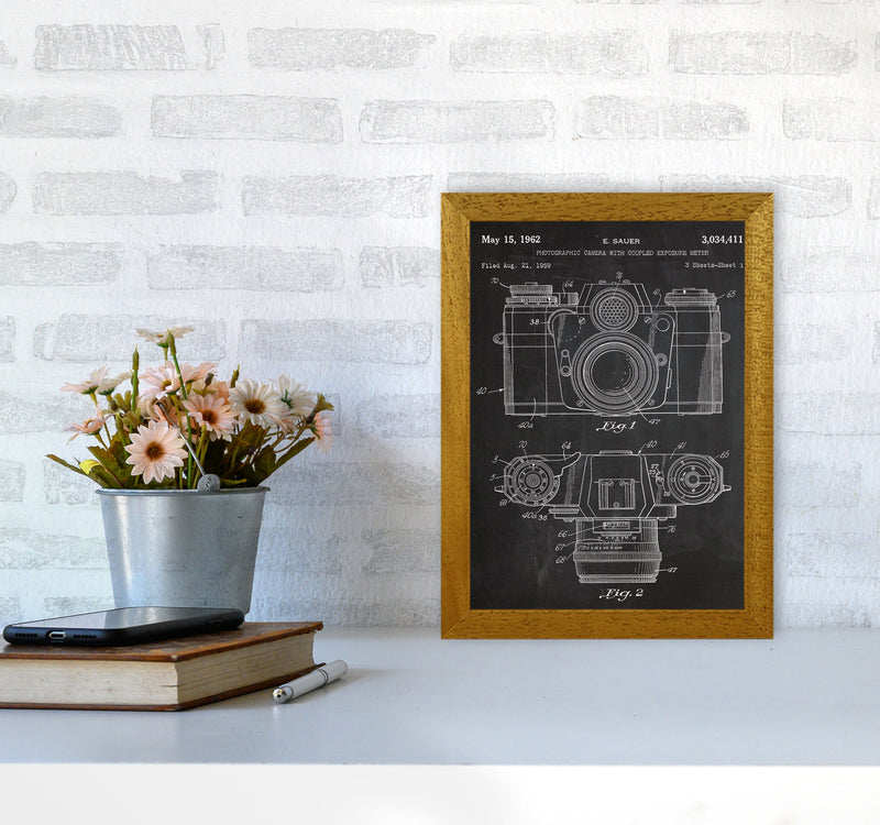 Vintage Camera Patent Art Print by Jason Stanley A4 Print Only